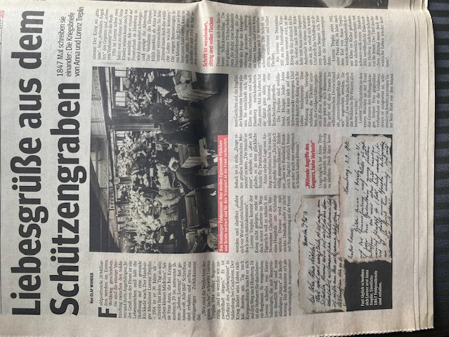 Seite eins des Artikels über "Einmal muß doch das wirkliche Leben wieder kommen" aus der MOPO vom 03.07.2014